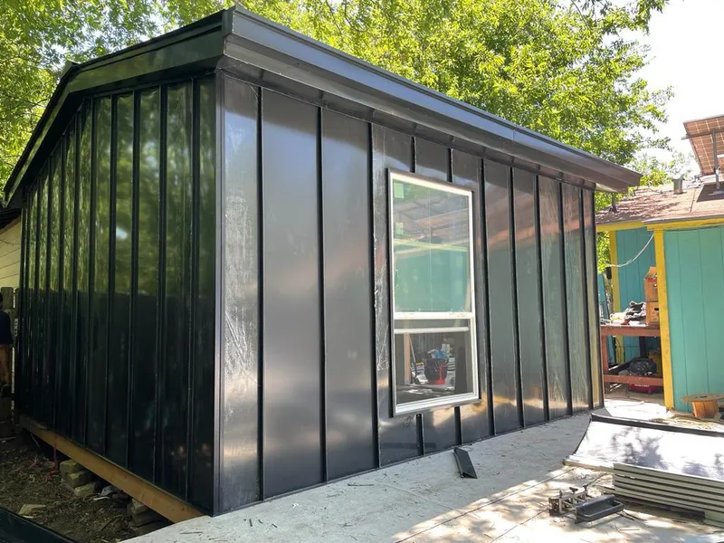 Black standing seam metal wall panels for Metal Roof Installation in Spanish Fort